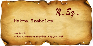 Makra Szabolcs névjegykártya
